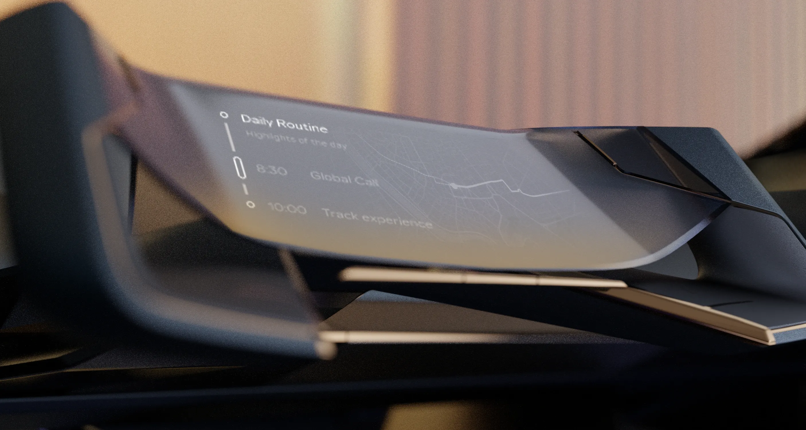 Opulent Velocity steering wheel UI